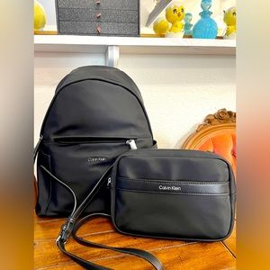 Calvin Klein Backpack & Crossbody Bag Set NWT